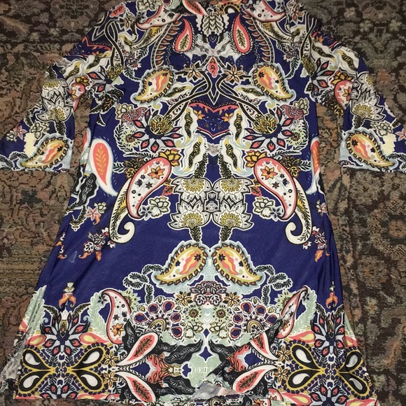 NAVY WITH OTHER GREAT COLORS-DRESS/COVER-UP - Picture 5 of 8